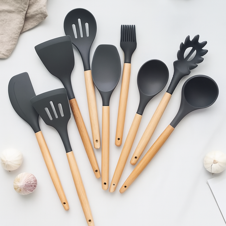 12PCS Silicone Kitchenware Cookware Kitchen Utensils Set