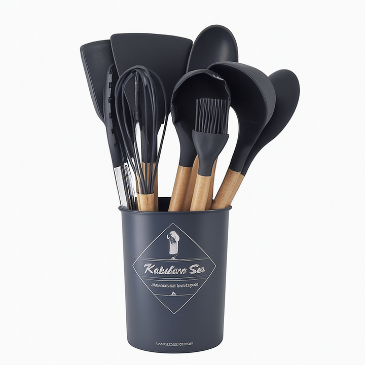 12PCS Silicone Kitchenware Cookware Kitchen Utensils Set