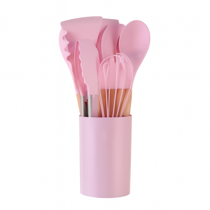 12PCS Silicone Kitchenware Cookware Kitchen Utensils Set