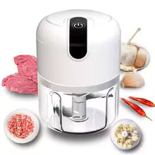 Electric Mini Garlic Vegetable Chopper Garlic Masher Portable Chopper Multi Function Meat Grinder Masher Machine Usb Charging