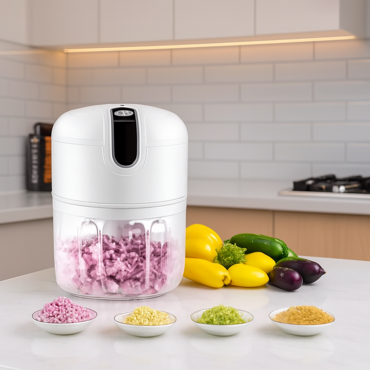 Electric Mini Garlic Vegetable Chopper Garlic Masher Portable Chopper Multi Function Meat Grinder Masher Machine Usb Charging